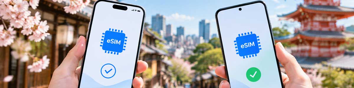 아이폰 갤럭시 일본 eSIM 사용법